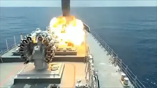 Savaş Gemisinden Süpersonik Füze Atışı