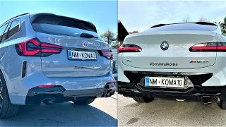 New BMW X3 2023 vs New BMW X4 M40d - STARTUP & Revs Comparison by Supergimm