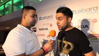 Jind Mahi UK AMA 2012 Blue Carpet interview by Jamm Media