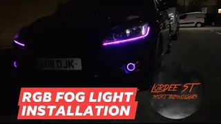 LED RBG HALO RINGS - FOG LIGHT INSTALLATION MK2 ST