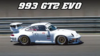 12x PORSCHE 993 GT2 EVO at Le Mans Classic 2022 | Flat-6 Turbo sounds