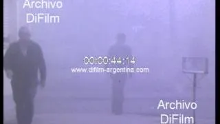 Calles con niebla en la ciudad de Buenos Aires 1981
