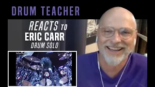 Drum Teacher Reacts to Eric Carr - Drum Solo