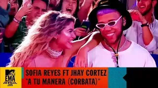 Sofia Reyes ft Jhay Cortez "A Tu Manera" Live | MTV EMA 2019