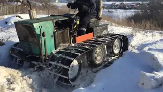 Homemade tracked all-terrain vehicle from Oka ATV