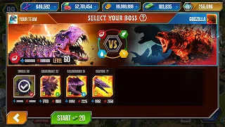 RED GODZILLA FIRE X in JURASSIC WORLD THE GAME HERE ALMOST?!!?!?