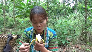 Primitive Life Aboriginal Guy - Smart Girl Solo Survival In Forest Bushcraft Skills Work Farm Tree