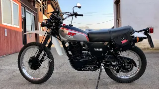 Yamaha XT 500 Kaltstart und Walkaround