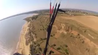 Полет на параплане над Куяльником. Kuyalnik paragliding