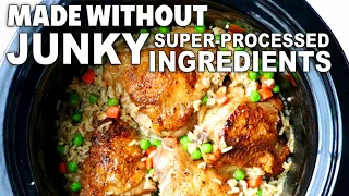 How to Make Crockpot Chicken and Rice WithOUT Canned Soup