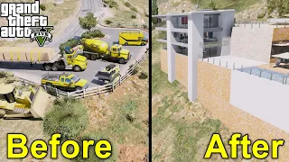 GTA 5 MODS Construction Company Building A $2,500,000 Mansion In One Day! GTA 5 Real Life Mod #288