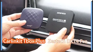 So sánh Android Box ô tô Zestech DX14 Pro và Carlinkit Tbox Plus