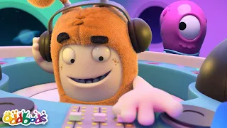 DJ Slick's Alien Dance Party! | Oddbods | Funny Cartoons for Kids | Moonbug Kids Express Yourself!