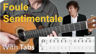 Foule sentimentale - Alain Souchon - Solo fingerstyle guitar