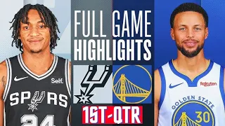 Golden State Warriors vs San Antonio Spurs HIGHLIGHTS 1st -QTR HD | 2024 NBA season | 3/9/2024