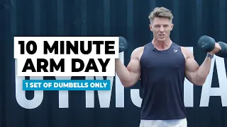 10 MINUTE ARM WORKOUT WITH DUMBBELLS | Steve Cook