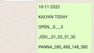 Kalyan 11-11-2022 free otc satta matka 100% Fixx single ank tricks kalyan Don't miss