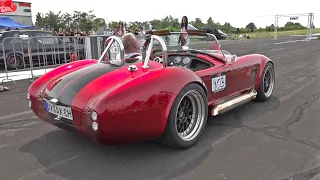 900HP AC Cobra Supercharged - 1/4 Mile Accelerations & Brutal Accelerations!