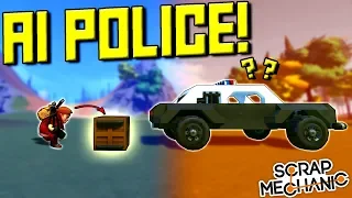 AI COPS vs ROBBERS CHALLENGE! - Scrap Mechanic Multiplayer Monday! Ep 105