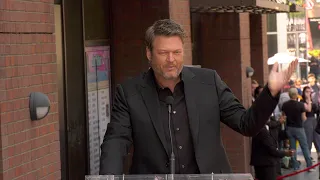 Blake Shelton speech at his Hollywood Walk of Fame Star ceremony