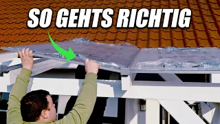 Terassenüberdachung-Installation mit Doppelstegplatten - schnell und einfach!