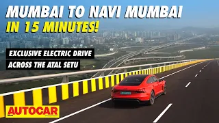 Revolutionary Mumbai Trans Harbour Link in Audi's RS e-tron GT | Atal Setu | @autocarindia1