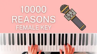 10,000 Reasons (Bless the Lord) | Matt Redman | KARAOKE FEMALE KEY (Key of C)