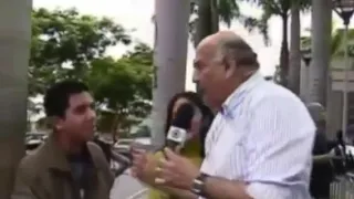 Márcio Canuto dá um tapa na cara do entrevistado, ao vivo, no SPTV 1ª Edição