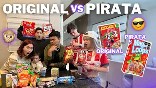 PIRATA VS ORIGINAL COSAS DEL SUPER 🫣🛒| Hermanas JM @MarioGmmt @alanmejiamx  @Marc0s_2.0