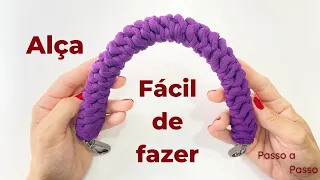 Alça de crochê fácil| alça tubular de crochê