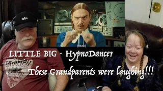 LITTLE BIG - HypnoDancer - CRAZY FUN!! Grandparents from Tennessee (USA) react - first time reaction