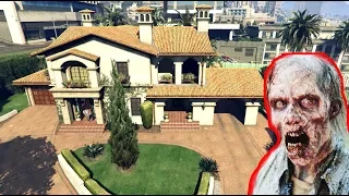 SAVING MY HOUSE FROM ZOMBIES!!! GTA V ZOMBIE INFECTION MOD