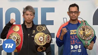 Naoya Inoue and Nonito Donaire Stand Side by Side at Today's Press Conference