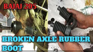 BAJAJ 205 TUK TUK BROKEN AXLE BOOT REPLACE AND FIX