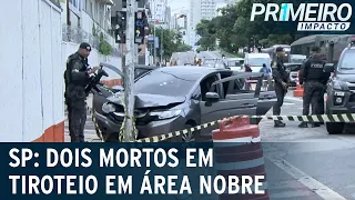 SP: policiais da Rota trocam tiros com criminosos em bairro nobre | Primeiro Impacto (12/01/23)