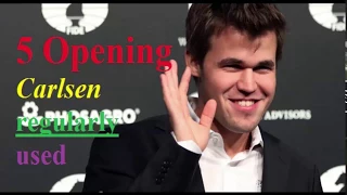 Magnus Carlsen: Top 5 Chess Opening Powerful