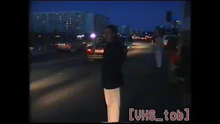 Комсомольский проспект ночью, Тобольск, 29.06.1997.