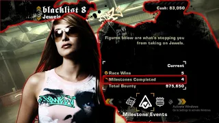 NEED FOR SPEED MOST WANTED-MILESTONE EVENTS BLACKLIST 8