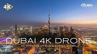 Dubai 4K Drone Views 2024: City Amazing Drone Footage's with Timelapse Background Music