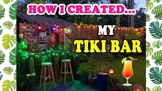 DIY TIKI BAR UK! 🍹How I Customised My Bar 🌺🍍🍹🌴☀️