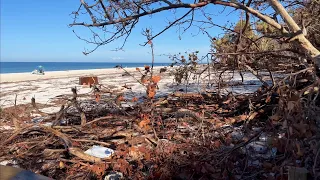 A Look at the Beach in North Naples, FL - 4 Weeks Post Hurricane Ian (10/26/22)