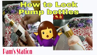 ( Vacation Hack )How to Lock/close the Pump of Body Lotion/ Body wash Bottle