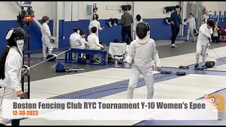 Boston Fencing Club RYC Tournament Y-10 Women's Epee