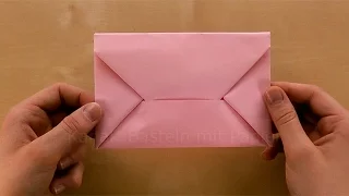 Origami envelope: Tutorial for an easy envelope - Origami for beginners