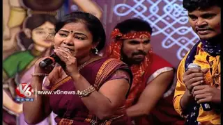 Nadi Gantila Jodu Mama Song | Telangana Folk Songs | Dhoom Thadaka | V6 News