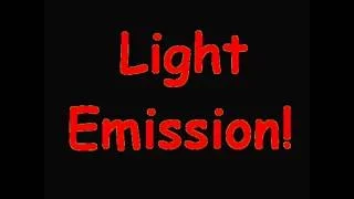 How is light emitted from an atom?