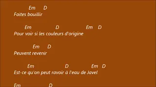 Souchon , l amour a la machine . Karaoké d accords pour accompagner la chanson a la guitare .