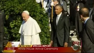 Pope Arrives At The White House