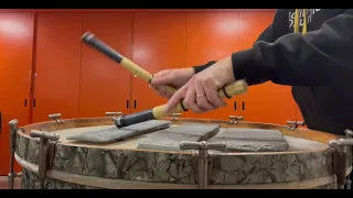 Lithophone Drumming - Sonic Stones on a Drum