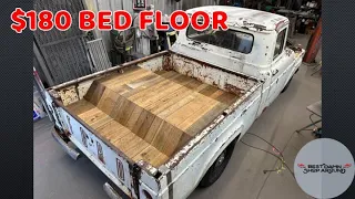 CUSTOM BED FLOOR WITH RECLAIMED WOOD! CHEAP BUDGET F100 CROWN VIC SWAP!